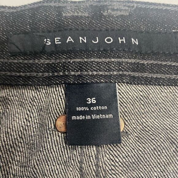 SEAN JOHN Men’s Jeans Size 36 Gray Black 32 Inch Inseam  SEE DESCRIPTION‎ - Picture 8 of 14